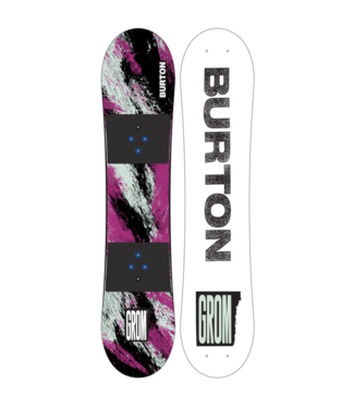 BURTON BURTON KIDS GROM FLAT TOP SNOWBOARD PURPLE/TEAL 2025