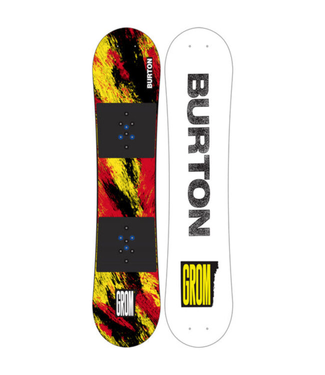 BURTON KIDS GROM FLAT TOP SNOWBOARD KETCHUP/MUSTARD 2026