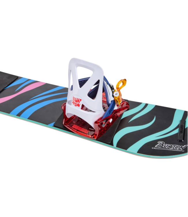 BURTON KIDS GROM DISC SNOWBOARD BINDINGS RED/MULTI 2026