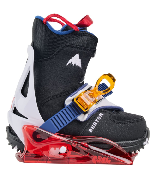 BURTON KIDS GROM DISC SNOWBOARD BINDINGS RED/MULTI 2026