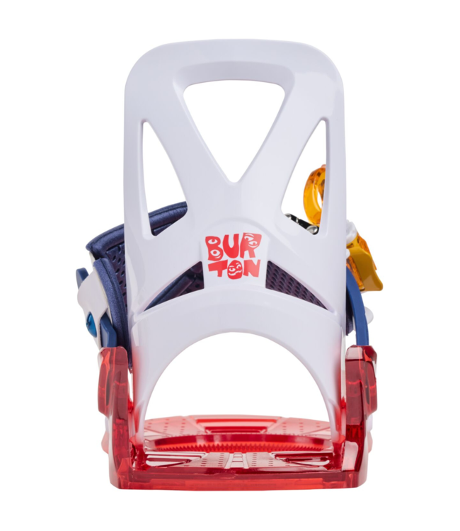 BURTON KIDS GROM DISC SNOWBOARD BINDINGS RED/MULTI 2026