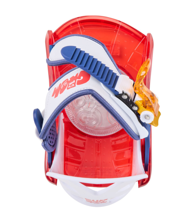 BURTON KIDS GROM DISC SNOWBOARD BINDINGS RED/MULTI 2026