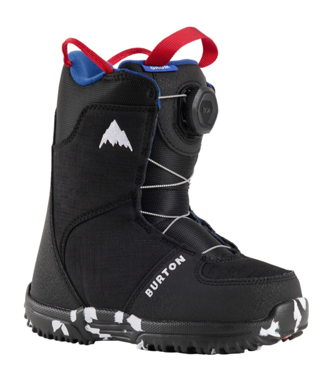 BURTON KIDS GROM BOA SNOWBOARD BOOTS BLACK 2026