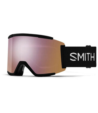 SMITH SMITH SQUAD XL GOGGLE BLACK W/ CHROMAPOP EVERYDAY ROSE GOLD MIRROR + CHROMAPOP STORM BLUE SENSOR MIRROR 2026