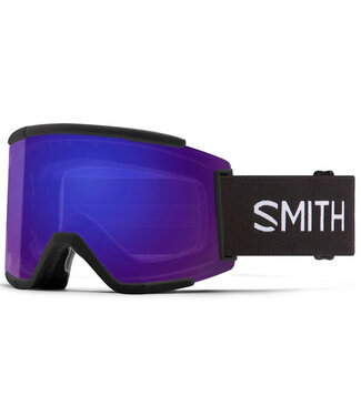 SMITH SMITH SQUAD XL GOGGLE BLACK W/ CHROMAPOP EVERYDAY VIOLET MIRROR + CHROMAPOP STORM AMBER 2025
