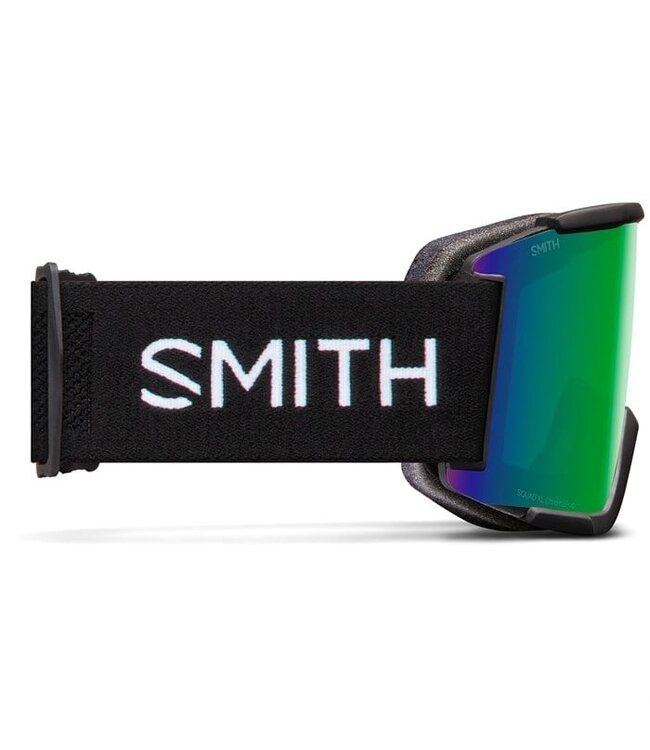 SMITH SQUAD XL GOGGLE BLACK W/ CHROMAPOP EVERYDAY GREEN MIRROR + CHROMAPOP STORM ROSE FLASH 2026