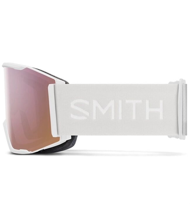 SMITH SQUAD MAG GOGGLE WHITE VAPOR W/ CHROMAPOP EVERYDAY ROSE GOLD MIRROR + CHROMAPOP STORM ROSE FLASH 2026
