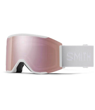 SMITH SMITH SQUAD MAG GOGGLE WHITE VAPOR W/ CHROMAPOP EVERYDAY ROSE GOLD MIRROR + CHROMAPOP STORM ROSE FLASH 2026