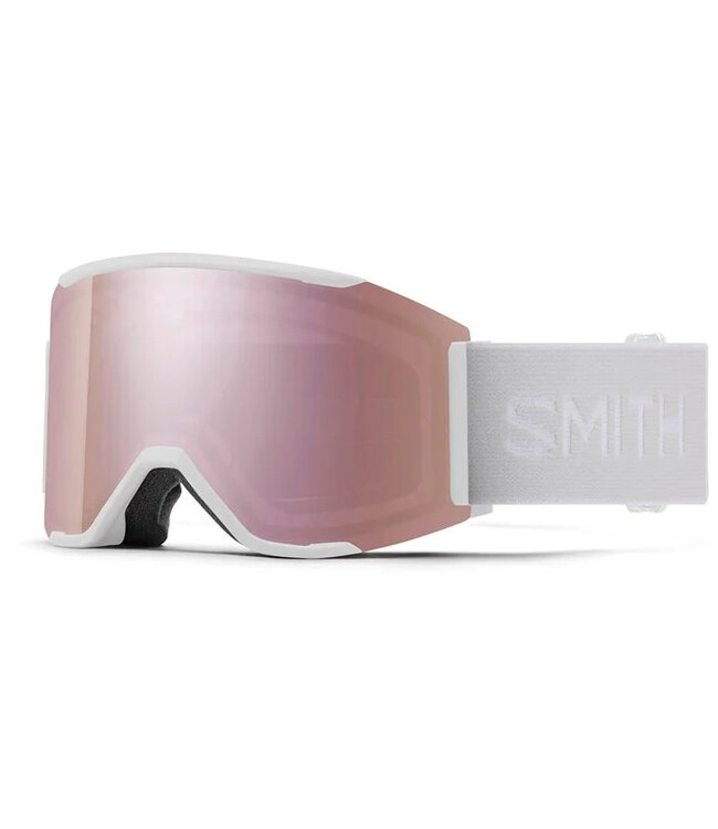 SMITH SQUAD MAG GOGGLE WHITE VAPOR W/ CHROMAPOP EVERYDAY ROSE GOLD MIRROR + CHROMAPOP STORM ROSE FLASH 2026