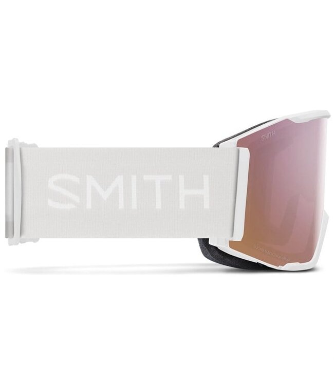 SMITH SQUAD MAG GOGGLE WHITE VAPOR W/ CHROMAPOP EVERYDAY ROSE GOLD MIRROR + CHROMAPOP STORM ROSE FLASH 2026