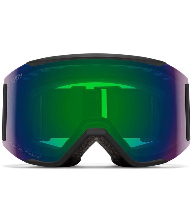 SMITH SQUAD MAG GOGGLE BLACK W/ CHROMAPOP EVERYDAY GREEN MIRROR + CHROMAPOP STORM BLUE SENSOR MIRROR 2026