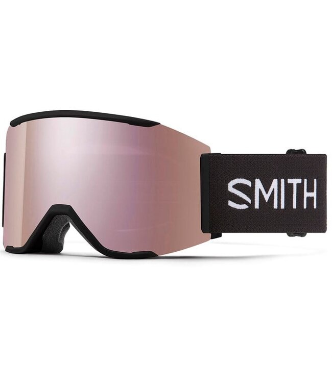 SMITH SQUAD MAG GOGGLE BLACK W/ CHROMAPOP EVERYDAY ROSE GOLD MIRROR + CHROMAPOP STORM ROSE FLASH 2026