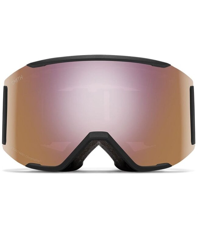 SMITH SQUAD MAG GOGGLE BLACK W/ CHROMAPOP EVERYDAY ROSE GOLD MIRROR + CHROMAPOP STORM ROSE FLASH 2026