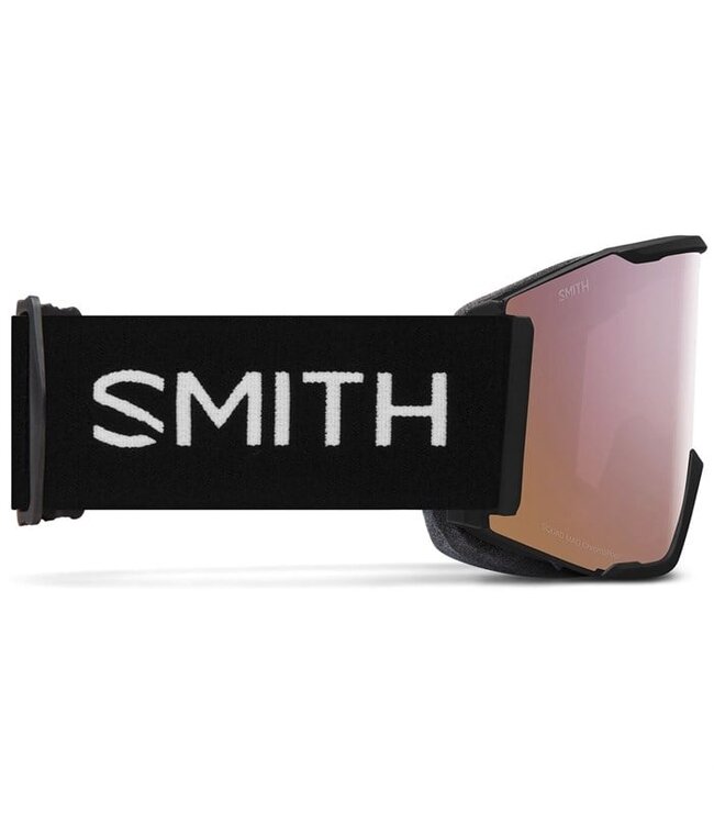 SMITH SQUAD MAG GOGGLE BLACK W/ CHROMAPOP EVERYDAY ROSE GOLD MIRROR + CHROMAPOP STORM ROSE FLASH 2026