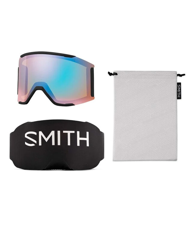 SMITH SQUAD MAG GOGGLE BLACK W/ CHROMAPOP SUN BLUE MIRROR + CHROMAPOP STORM BLUE SENSOR MIRROR 2025
