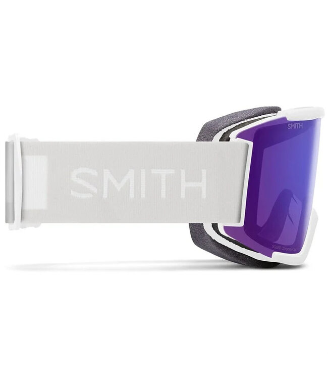 SMITH SQUAD GOGGLE WHITE VAPOR W/ CHROMAPOP EVERYDAY VIOLET MIRROR + CLEAR 2025