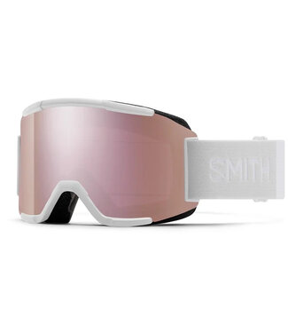 SMITH SMITH SQUAD GOGGLE WHITE VAPOR W/ CHROMAPOP EVERYDAY ROSE GOLD MIRROR + YELLOW 2026