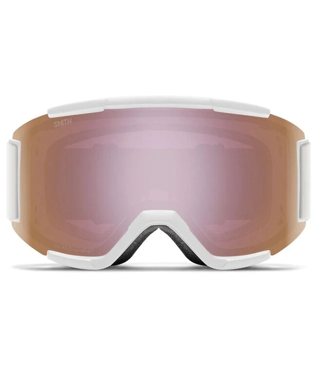 SMITH SQUAD GOGGLE WHITE VAPOR W/ CHROMAPOP EVERYDAY ROSE GOLD MIRROR + YELLOW 2026