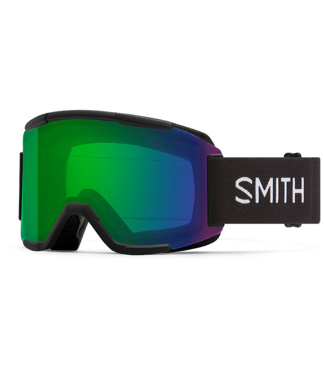 SMITH SQUAD GOGGLE BLACK W/ CHROMAPOP EVERYDAY GREEN MIRROR + CLEAR 2026