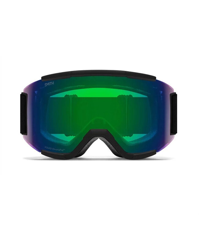 SMITH SQUAD GOGGLE BLACK W/ CHROMAPOP EVERYDAY GREEN MIRROR + CLEAR 2026