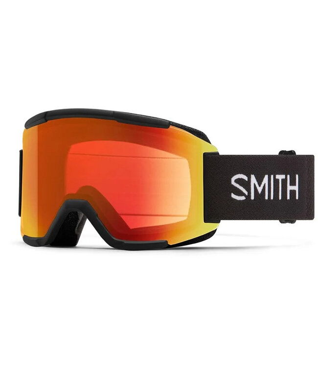 SMITH SQUAD GOGGLE BLACK W/ CHROMAPOP EVERYDAY RED MIRROR + YELLOW 2026