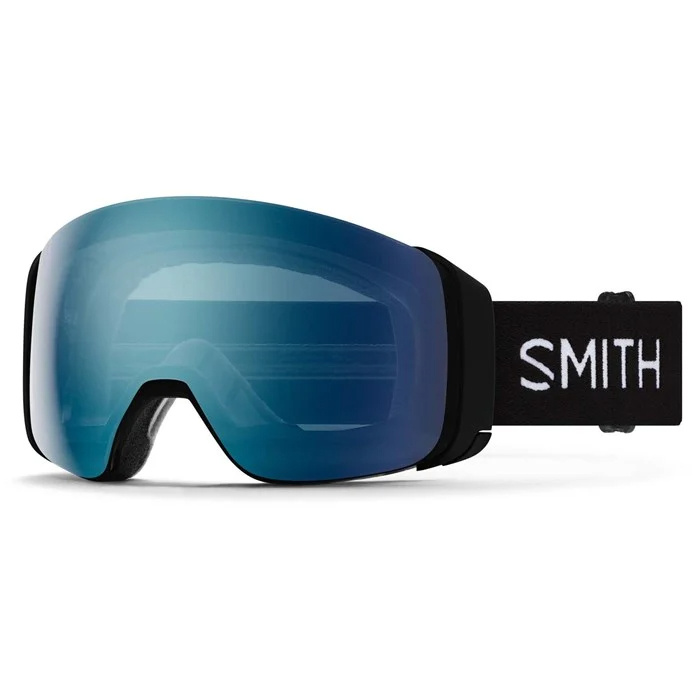 SMITH 4D MAG GOGGLE BLACK W/ CHROMAPOP EVERYDAY BLUE MIRROR +