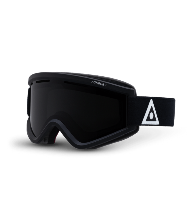 ASHBURY BLACKBIRD GOGGLE BLACK TRIANGLE w/ DARK SMOKE + YELLOW 2025