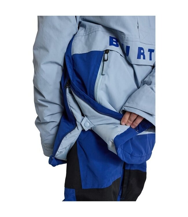 BURTON KIDS FROSTNER 2L ANORAK DUSTY BLUE/TWILIGHT BLUE 2025