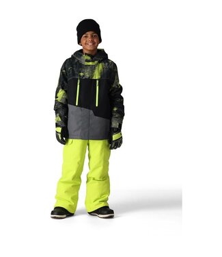 686 686 BOYS GEO INSULATED JACKET LIME HEMISPHERE COLORBLOCK 2025