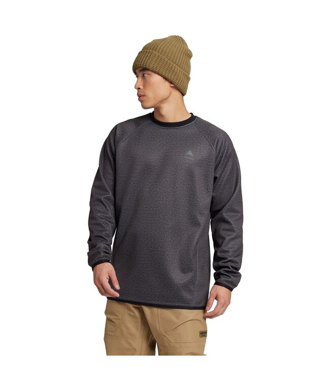 BURTON CROWN WEATHERPROOF PULLOVER FLEECE TRUE BLACK HEATHER 2025 ONE Boardshop