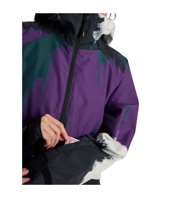 BURTON WOMENS LALIK JACKET FOREST CHALK/TRUE BLACK 2025