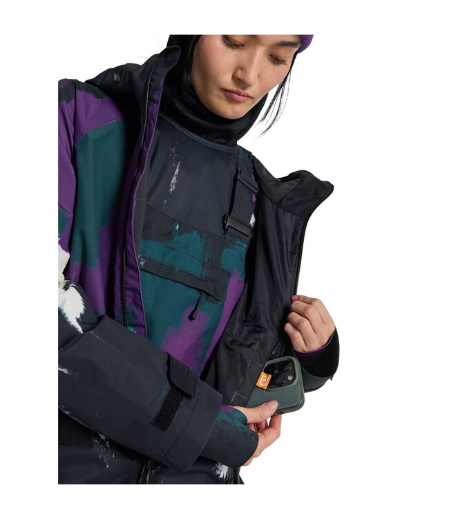 BURTON WOMENS LALIK JACKET FOREST CHALK/TRUE BLACK 2025