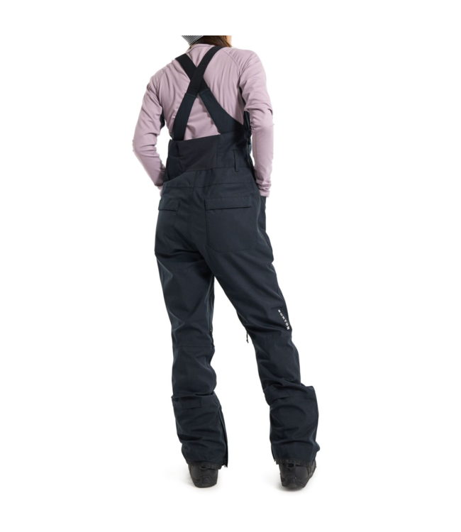 BURTON WOMENS AVALON 2L STRETCH BIB PANTS TALL TRUE BLACK 2025