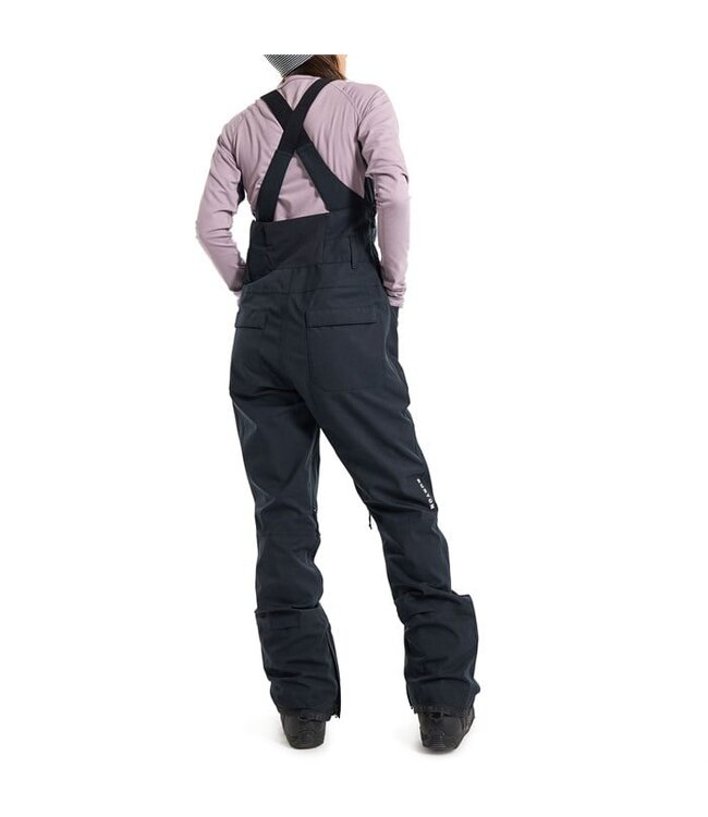 BURTON WOMENS AVALON 2L STRETCH BIB PANTS SHORT TRUE BLACK 2025