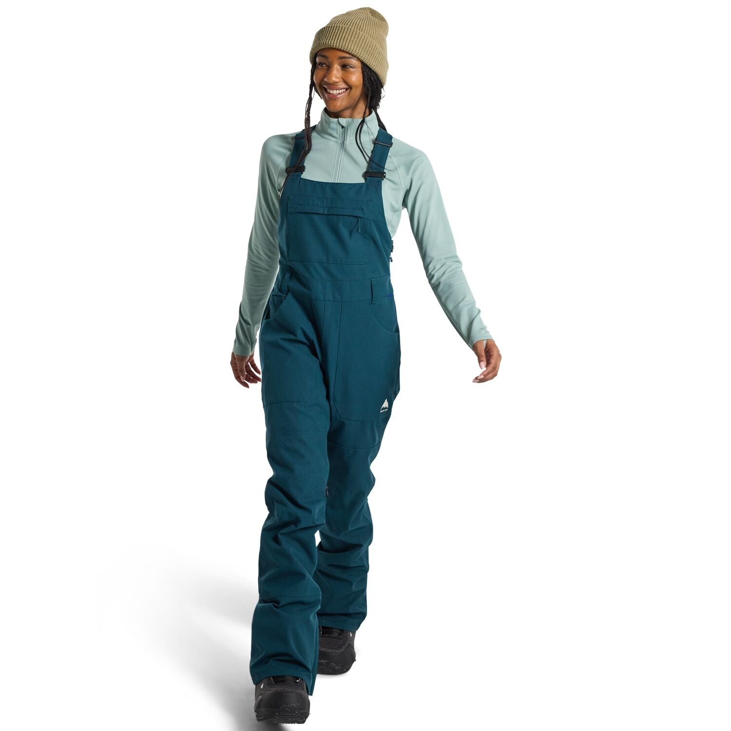 BURTON WOMENS AVALON 2L STRETCH BIB PANTS DEEP EMERALD 2025 ONE Boardshop