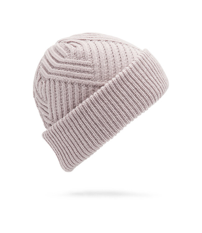 VOLCOM WOMENS STONE KNIT BEANIE ADOBE ROSE 2025