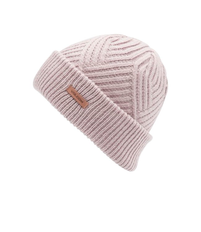VOLCOM WOMENS STONE KNIT BEANIE ADOBE ROSE 2025