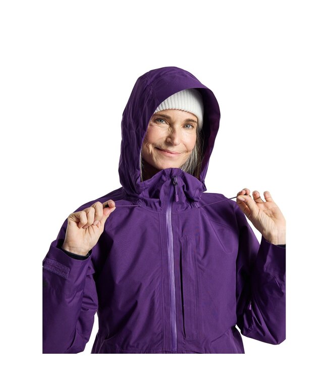 BURTON WOMENS PILLOWLINE GORE-TEX ANORAK IMPERIAL PURPLE 2025