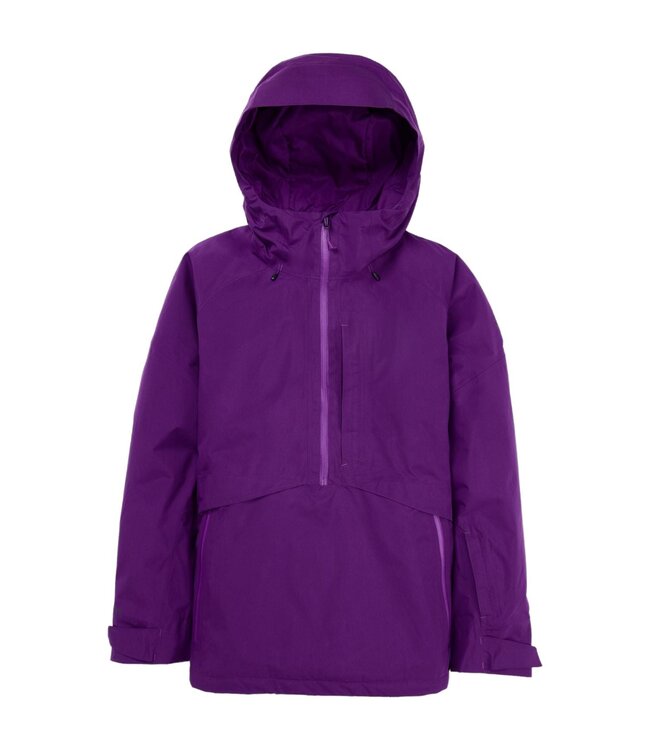 BURTON WOMENS PILLOWLINE GORE-TEX ANORAK IMPERIAL PURPLE 2025