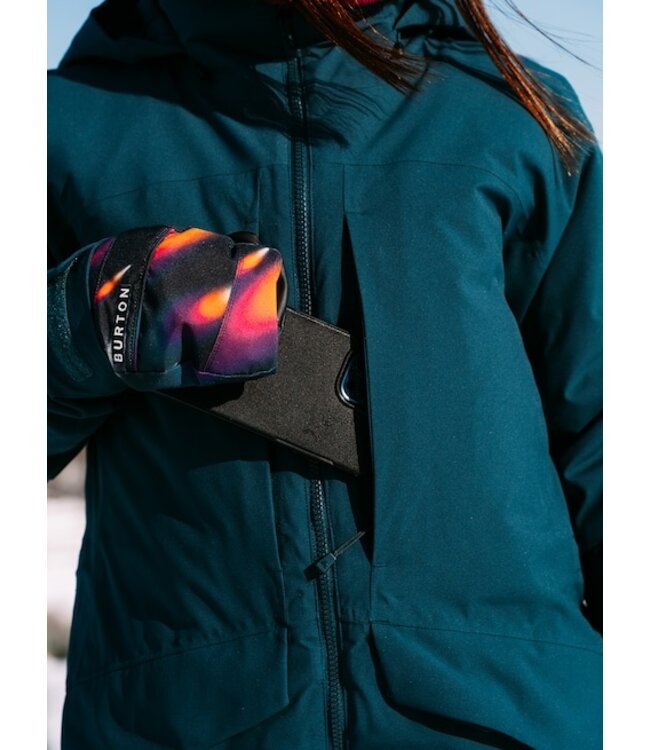 BURTON WOMENS PILLOWLINE GORE-TEX JACKET DEEP EMERALD 2025