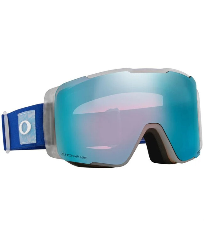 OAKLEY LINE MINER PRO M GOGGLE CRYSTAL BLUE w/ SAPPHIRE + PRIZM ICED IRIDIUM 2025