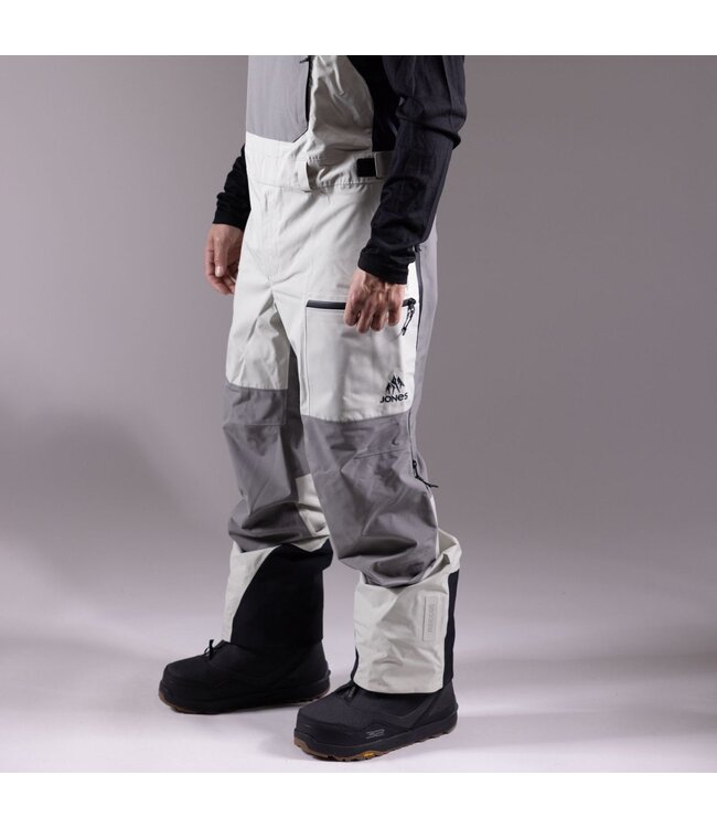 JONES MOUNTAIN SURF RECYCLED BIB PANT SMOKE GRAY 2025