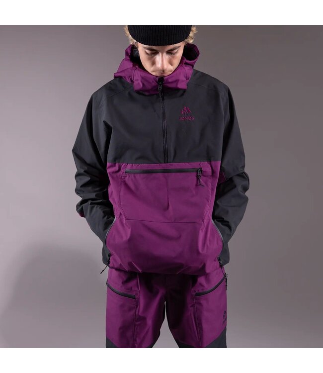 JONES MOUNTAIN SURF RECYCLED ANORAK JACKET DEEP PURPLE 2025