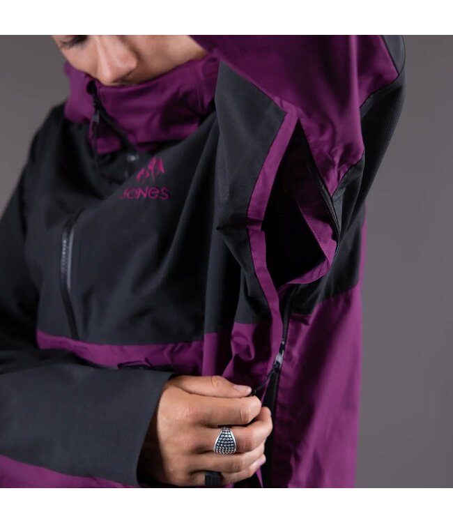 JONES MOUNTAIN SURF RECYCLED ANORAK JACKET DEEP PURPLE 2025