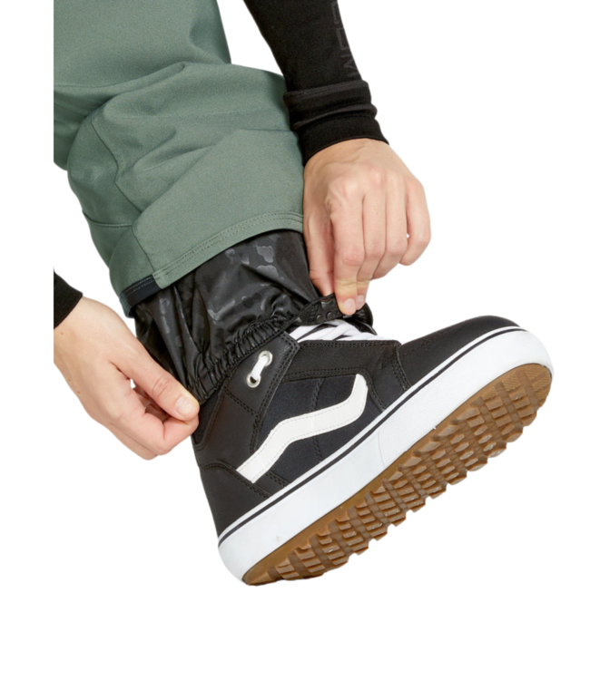 VOLCOM WOMENS SWIFT BIB PANT LICHEN GREEN 2025