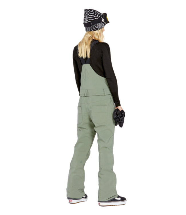 VOLCOM WOMENS SWIFT BIB PANT LICHEN GREEN 2025