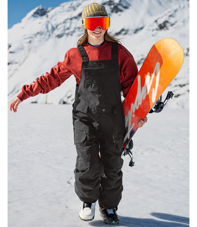 VOLCOM WOMENS CRESTON 3D STRETCH BIB PANT BLACK 2025