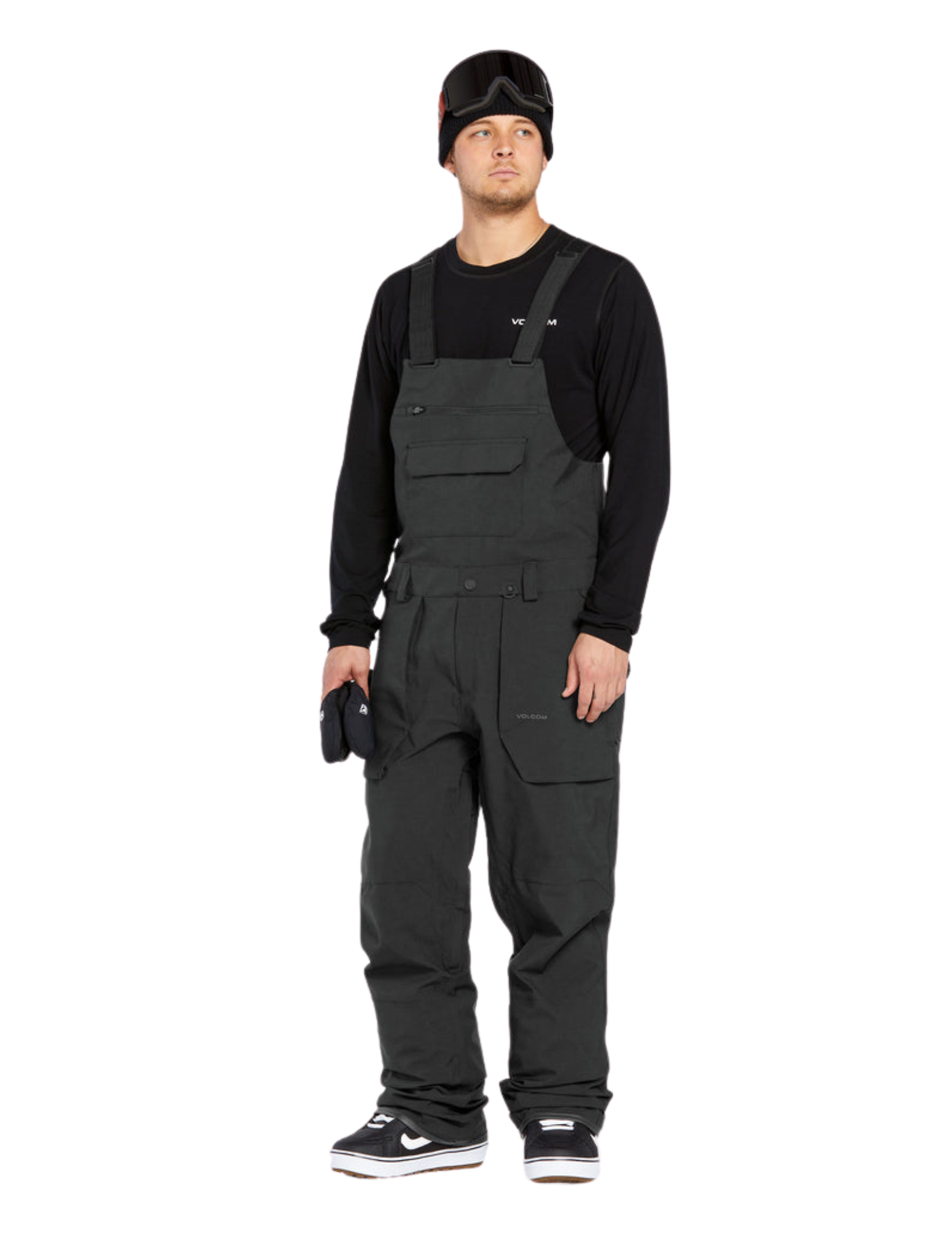 VOLCOM ROAN BIB PANT OVERALL BLACK 2025 - ONE Boardshop