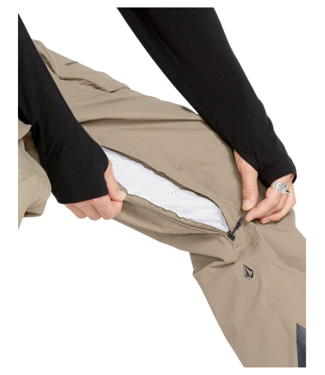 VOLCOM RAIN GORE-TEX BIB PANT OVERALL CHESTNUT BROWN 2025