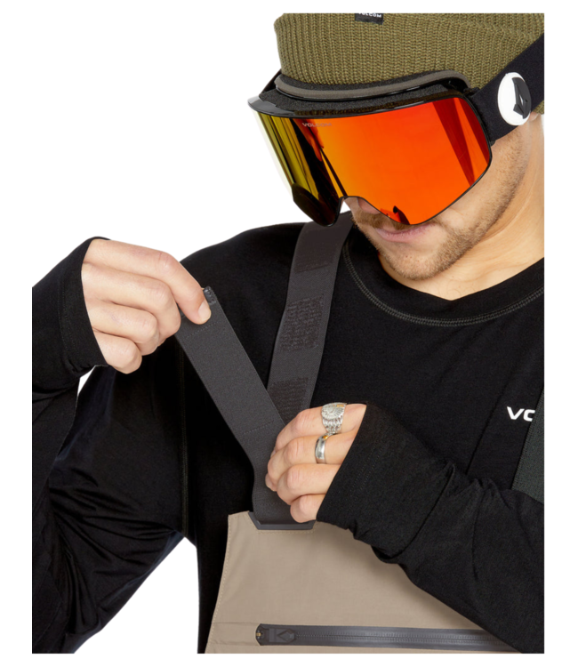 VOLCOM RAIN GORE-TEX BIB PANT OVERALL CHESTNUT BROWN 2025